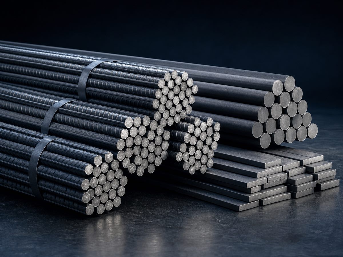 Reinforcement bars, round bars and flat bars